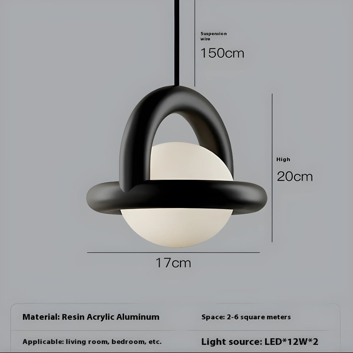 Danish Designer Hanging Pendant Lamp - Nordic Style Bedside Lighting - Galleria369 Hurban House