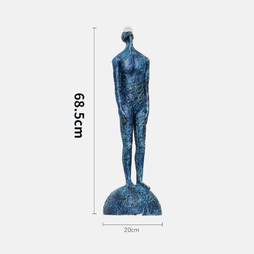 Essence of Man – Resin Art for Your Home - Blue / Whole body - decorazioni