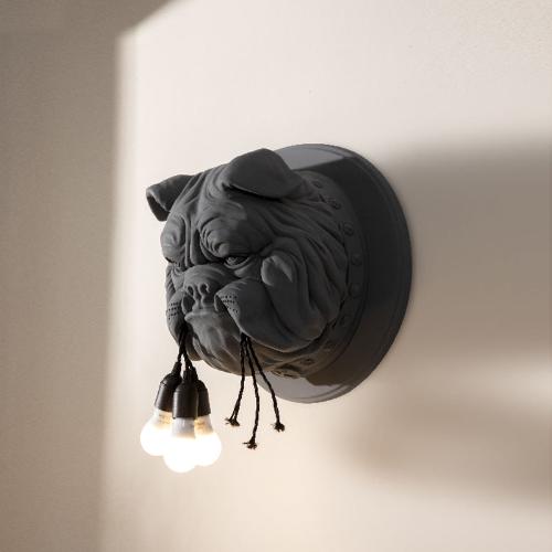 ’Bulldog Head Wall Lamp – Unique and Whimsical Lighting for Dog Lovers’ - Art & design