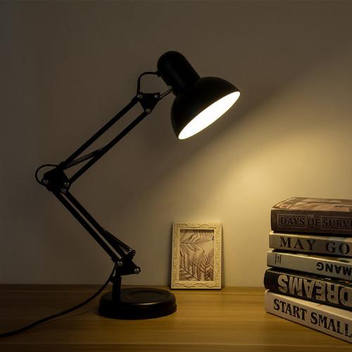 Modern Adjustable Desk Lamp with Clamp – Perfect for Office Reading and Study – Iron Finish - lamp light