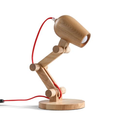 Wooden Desk Lamp – Simple Lifting Adjustmen - Galleria369 Hurban House