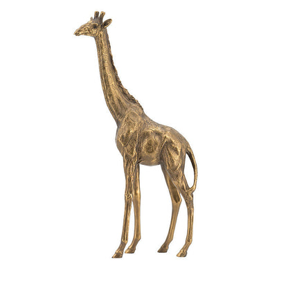 ’Giraffe Ornament Sculpture: Unique Design for Refined Decor’ - Gold - Art & design