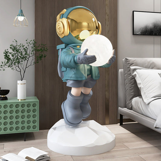 Astronaut Living Room Large Floor Ornament Entrance Light - lamp light