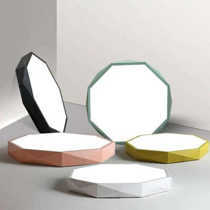 ED Ceiling Lamp Modern Simple Style-Pastel Colors. Polygon Design - lamp light