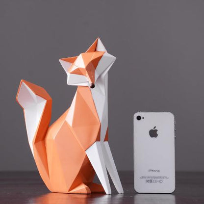 ’Fox Statue in Resin: Elegant Animal Decor for Your Home’ - Art & design