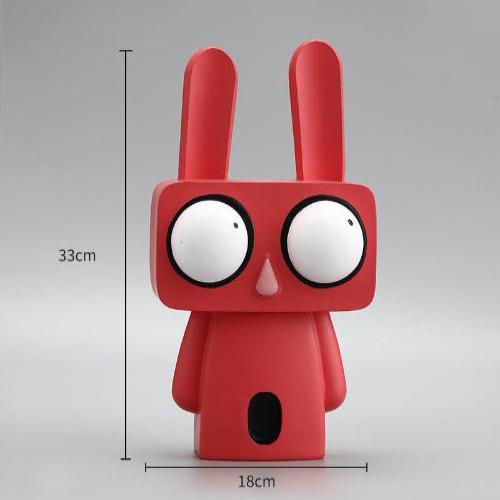 Jojo Rabbit Artwork – Modern Resin Ornament for Living Room Decoration - Red - Home