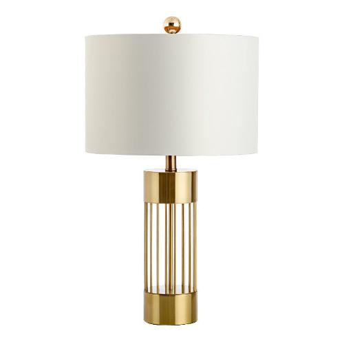 Modern Gold-Plated Metal Table Lamp with White Shade – Elegant and Luxurious - White / EU - lamp light