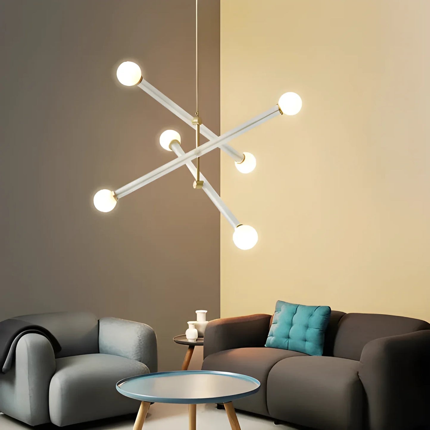 Emma Chandelier – Modern LED Iron Pendant Lamp - Chandelier