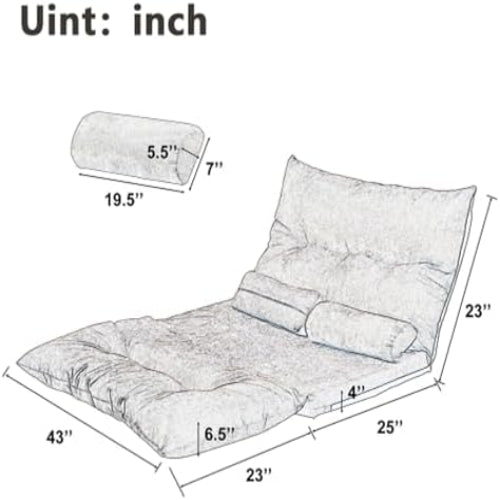 Adjustable floor futon sofa