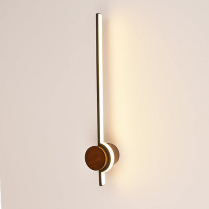 LED Wall Lamp - Aluminum & Wood Minimalist Design - lamp light