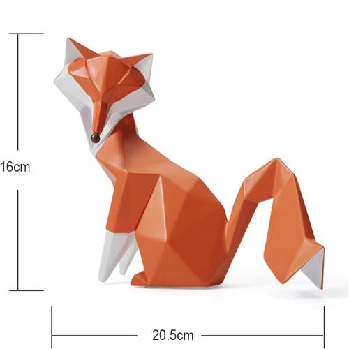 ’Fox Statue in Resin: Elegant Animal Decor for Your Home’ - M - Art & design