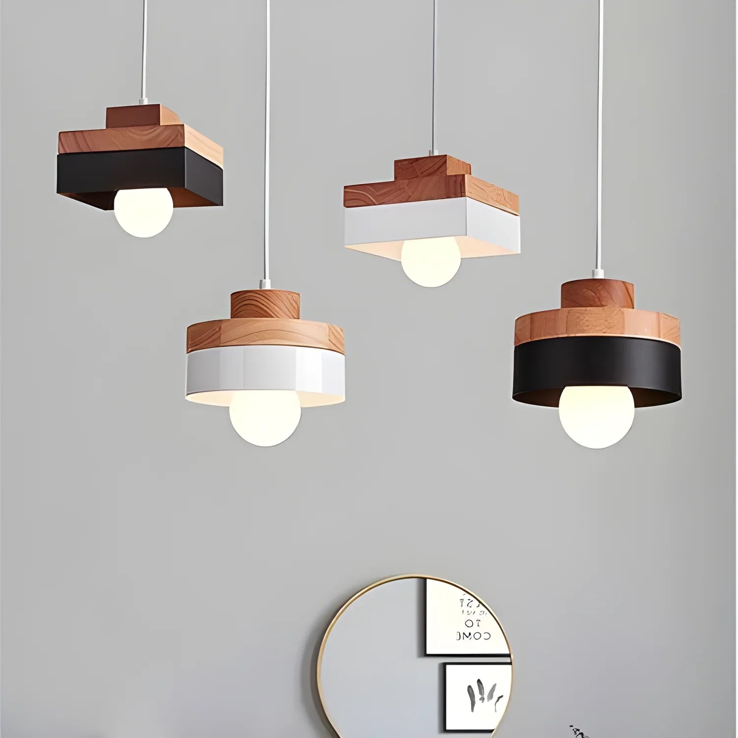 Shikaku Chandelier – Modern and Minimalist Japanese Design - lamp light