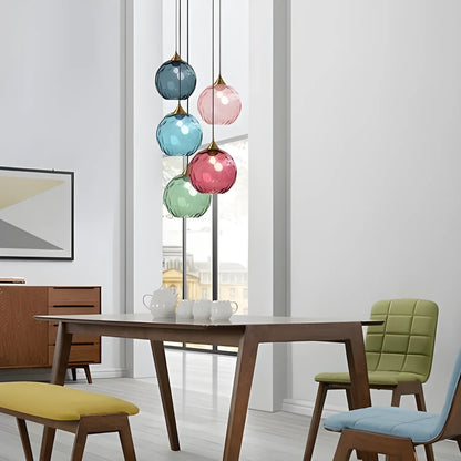 Modern Water-Wave Glass Ball Chandelier – Elegant Pendant Lighting - lamp light