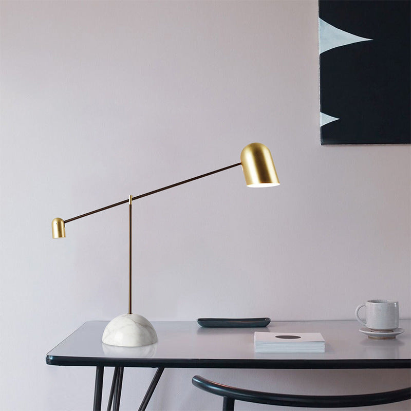 Dever Table Lamp | Simple Marble & Metal Alloy Desk Lamp - Galleria369 Hurban House