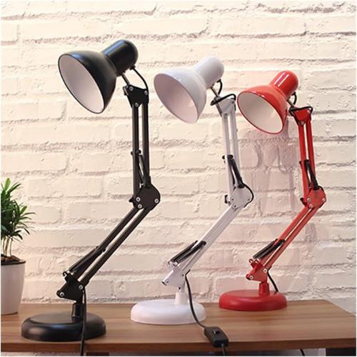 Modern Adjustable Desk Lamp with Clamp – Perfect for Office Reading and Study – Iron Finish - lamp light