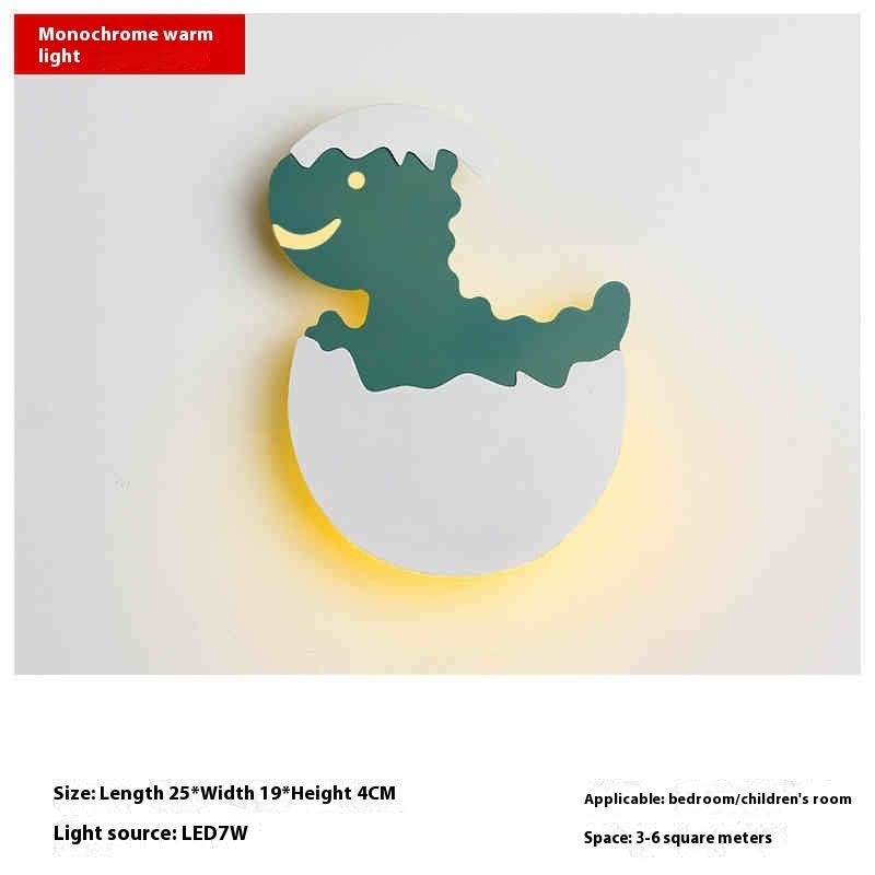 Children’s Room Wall Lamp Boy Dinosaur Cute Wall Light Bulb - Warm Light / Dinosaur - lamp light