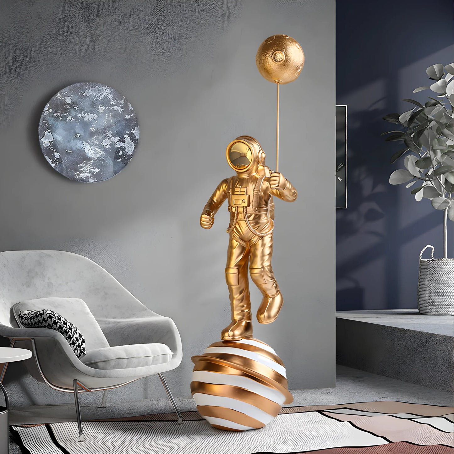 Astronaut Large Floor Decoration - Resin Sculpture for Living Room - Home