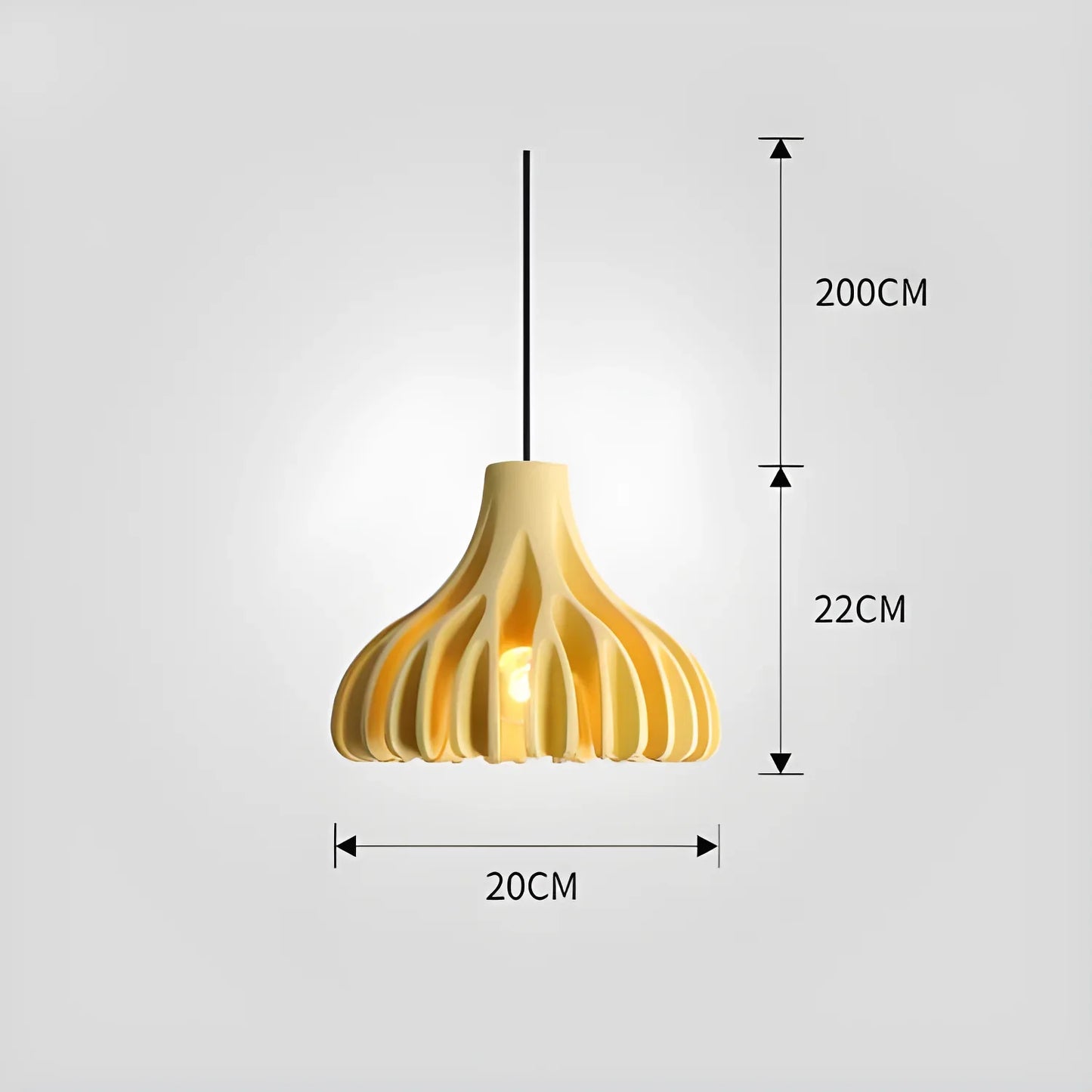 Corallo Chandelier Modern Design | Pastel Colors - Yellow - lamp light