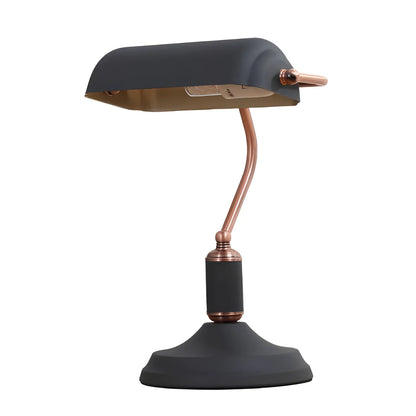 Retro Bank Desk Lamp – Vintage Inspired Design for a Touch of Classic Elegance - Grey / 220V - lamp light