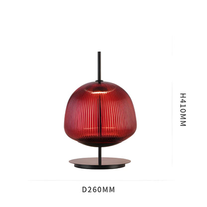 Bombato Table Lamp - Italian Modern Minimalist Design- High Quality Metal Structure - Red - lamp light