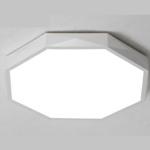 ED Ceiling Lamp Modern Simple Style-Pastel Colors. Polygon Design - White - lamp light