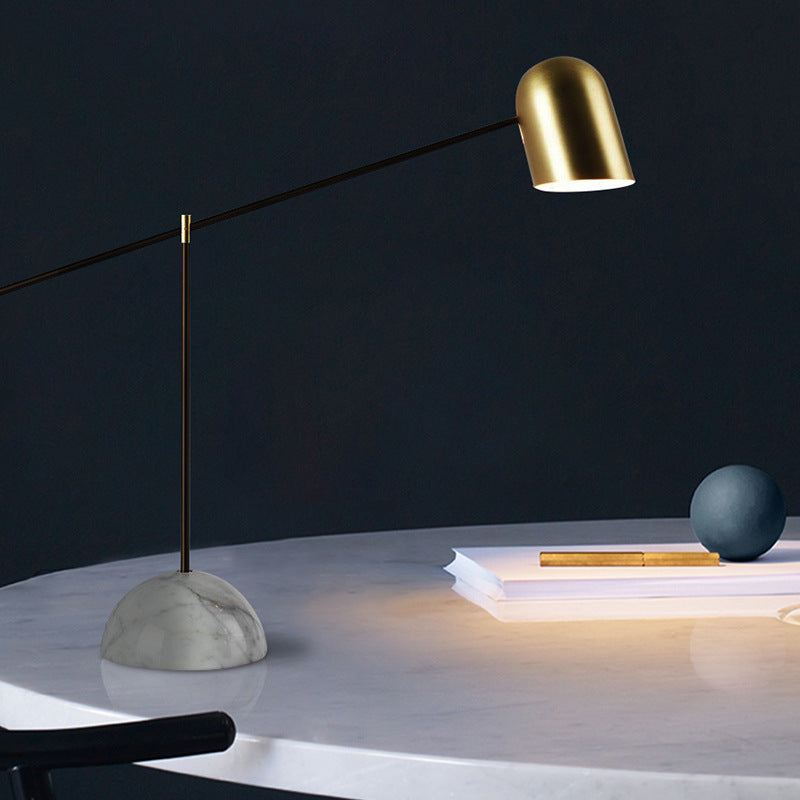 Dever Table Lamp | Simple Marble & Metal Alloy Desk Lamp - Galleria369 Hurban House