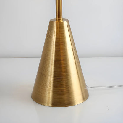 Postmodern Minimalist Brass and Glass Desk Lamp – Norwegian Design - lamp light