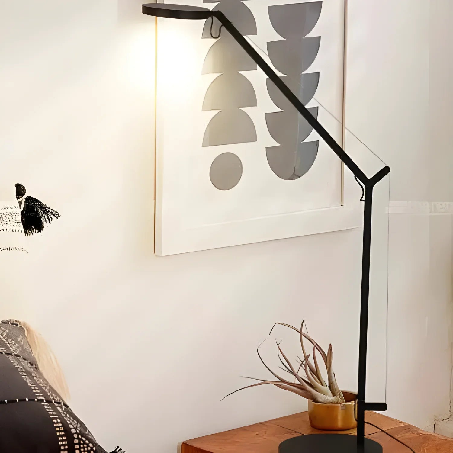 Black Industrial-Style Mechanical Arm Table Lamp – Ideal for Study - 3000K Warm Light / Black - Home