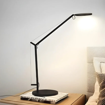 Black Industrial-Style Mechanical Arm Table Lamp – Ideal for Study - 3000K Warm Light / Black - Home