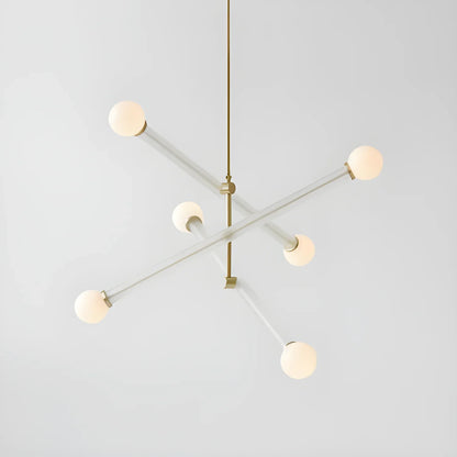 Emma Chandelier – Modern LED Iron Pendant Lamp - Light Gray / Neutral light - Chandelier