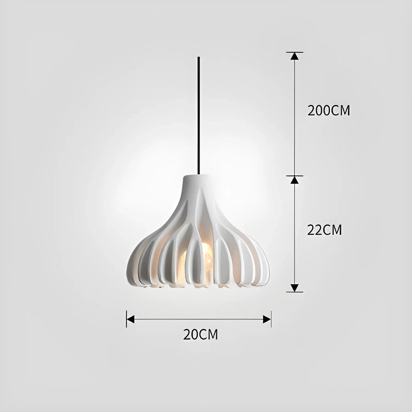 Corallo Chandelier Modern Design | Pastel Colors - White - lamp light