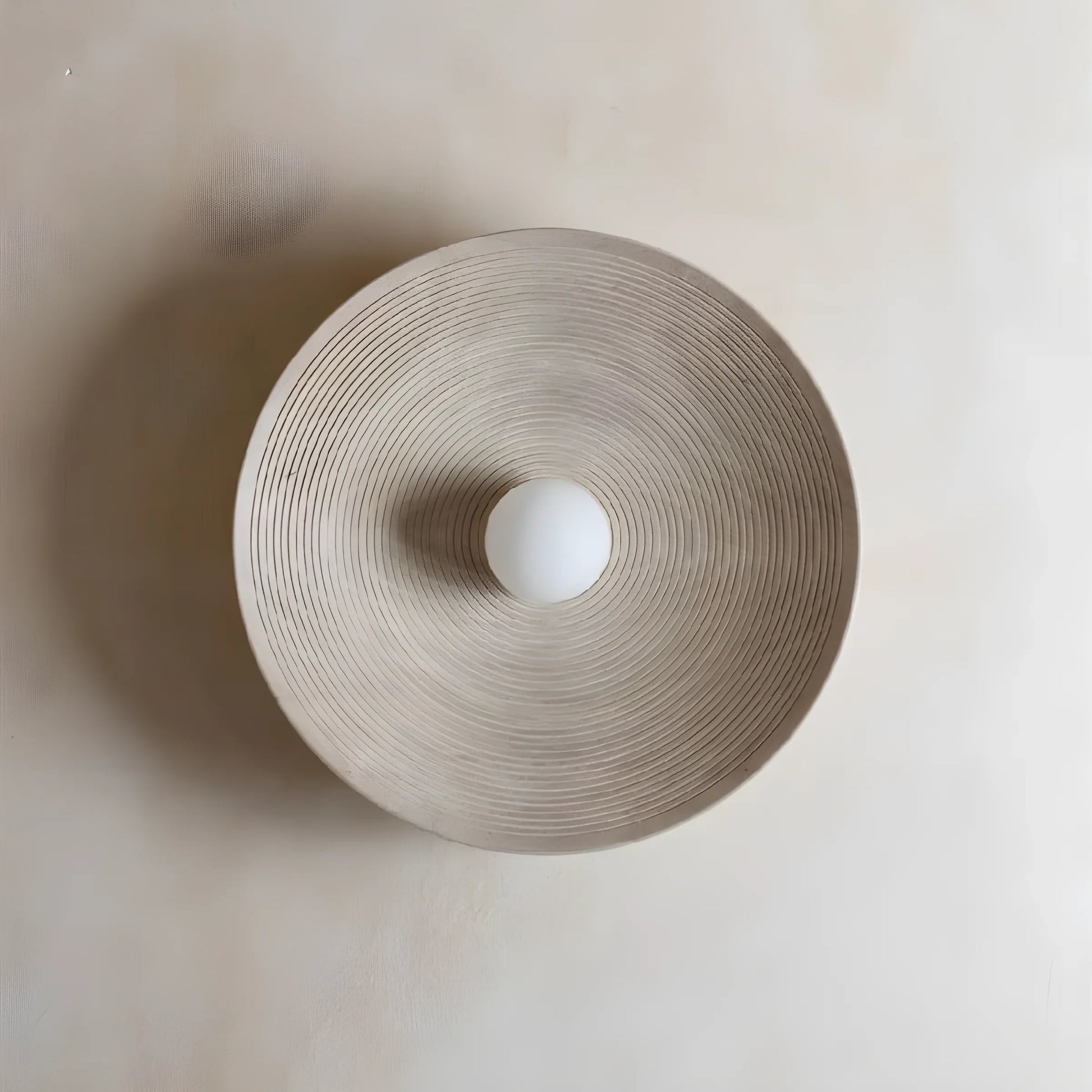 Concentric Wall Lamp - Handcrafted Design - Diameter 270MM / light oak - lamp light