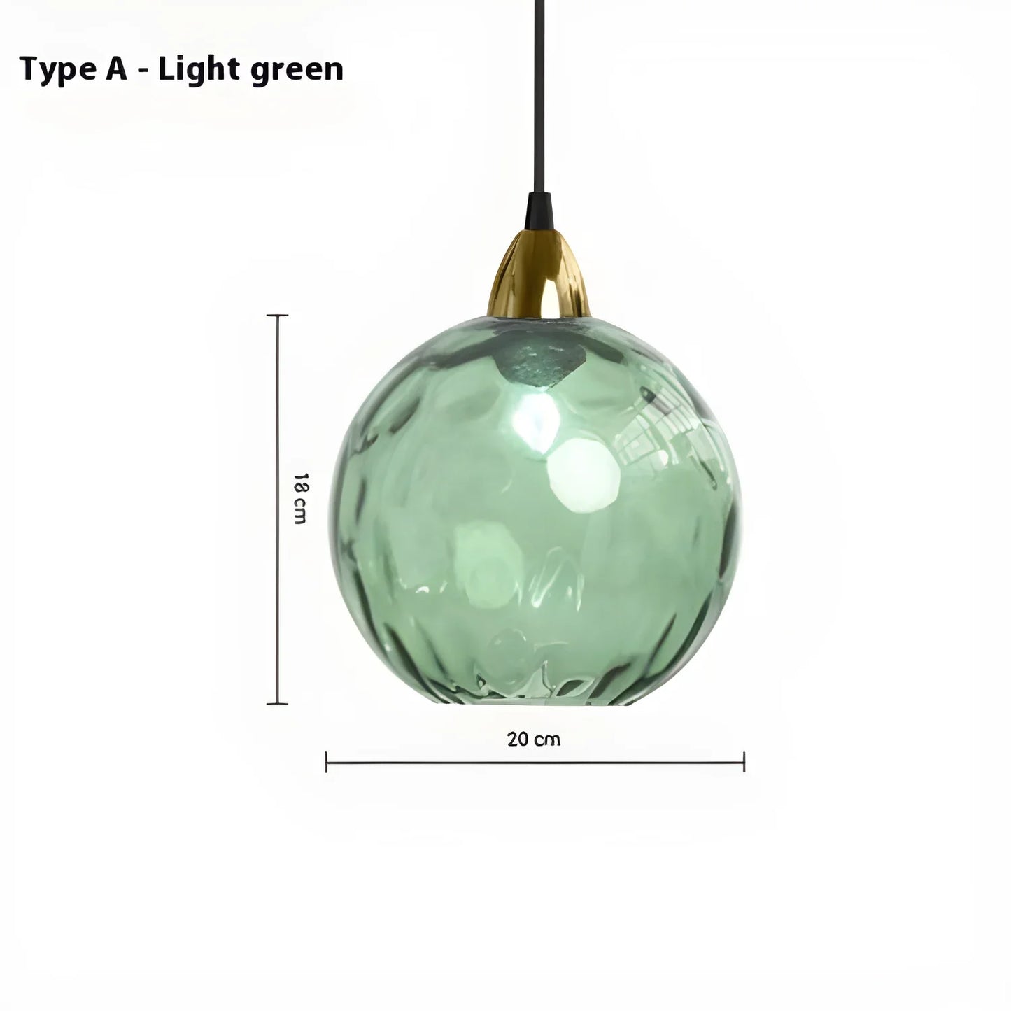 Modern Water-Wave Glass Ball Chandelier – Elegant Pendant Lighting - Light Green - lamp light