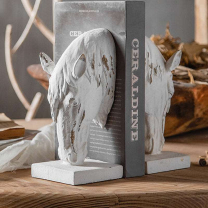 Galleria369-"Elegance Horse Head Bookend Statue"