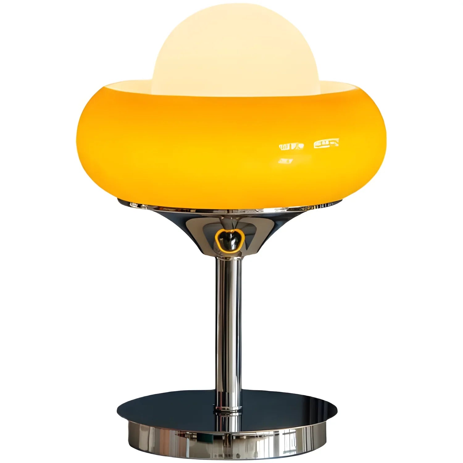 Egg Tart Table Lamp -Modern and Elegant Look - mustard yellow / Neutral light / EU - lamp light