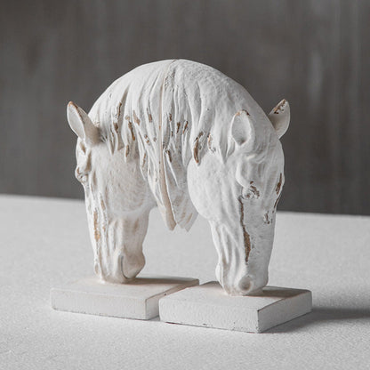 Horse head bookends - Art & design