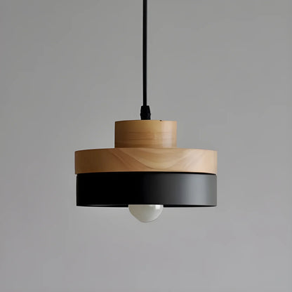 Shikaku Chandelier – Modern and Minimalist Japanese Design - Matte black round - lamp light